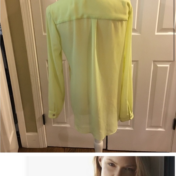 Velvet the brand sheet yellow button up - Picture 6 of 6